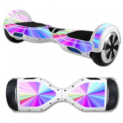 MightySkins Protective Vinyl Skin Decal for Hover Board Self Balancing Scooter mini 2 wheel x1 razor wrap cover sticker Rainbow Zoom   